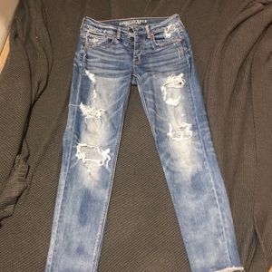 American Eagle Tomgirl Ripped Jeans